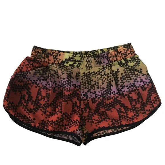 Silence + Noise Womens Shorts Size Small Colorful Geometric Athletic Gym Running - Picture 2 of 11